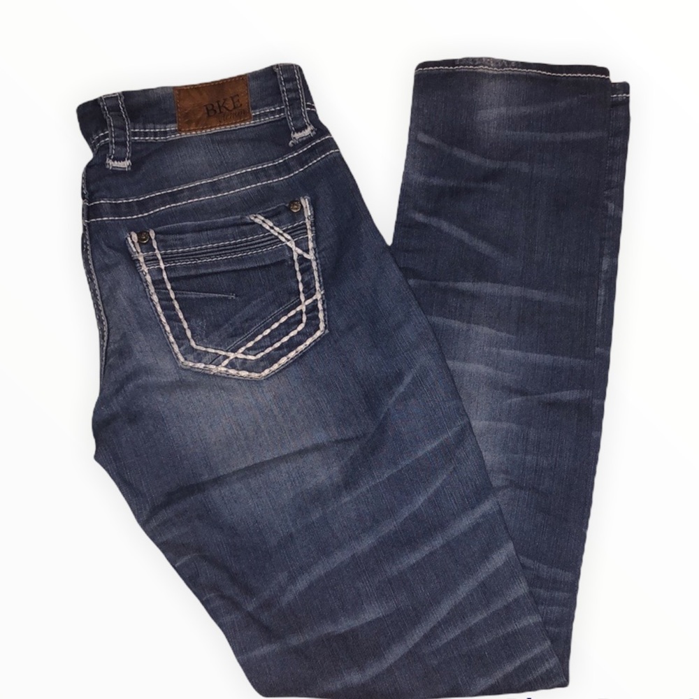 BKE Payton Mid Rise  Skinny Blue Jeans 26 r